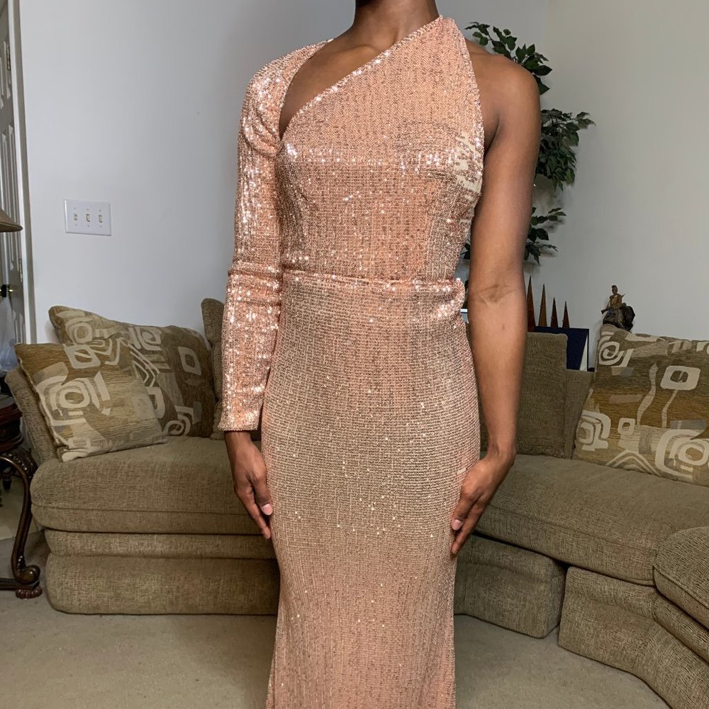 Rose Gold Prom Dress